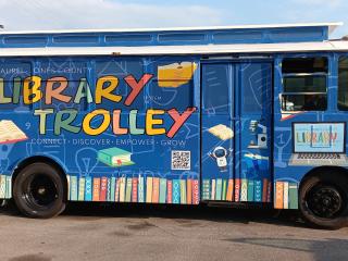 Side view of Library Trolly.