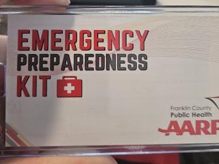 Emergency preparedness luggage tab