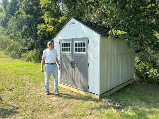 New storage shed.