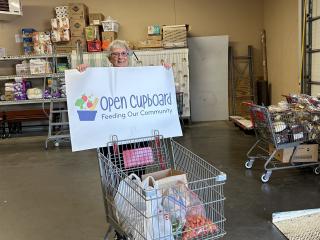 Donations of fresh food to Open Cupboard.