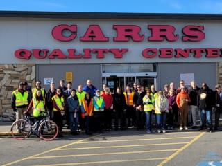 Group photo from Reconnecting Fairview walking tour.