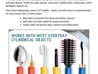 Flyer for give-away of foam tubing at meeting.