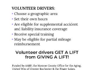 Flyer for Give A Lift program (Page 21)