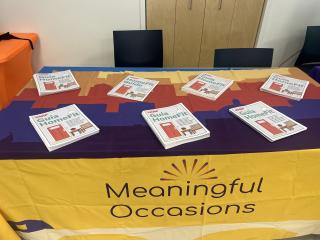 AARP Home Fit Guides displayed on table.