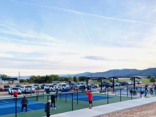 New pickleball court.