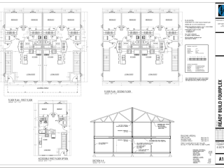 Drawing of fourplex.