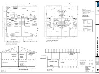 Drawing of a triplex.