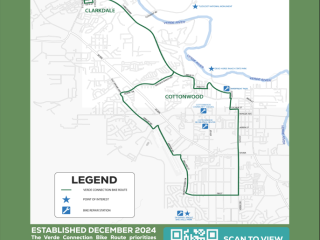 Map of Verde Connection Bike Route.