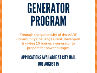 Flyer for generator program.