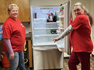 New appliances in church kitchen.