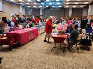 Participants at health fair.