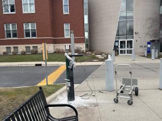 New bike repair station.