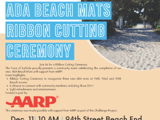 Flyer for ribbon cutting event.