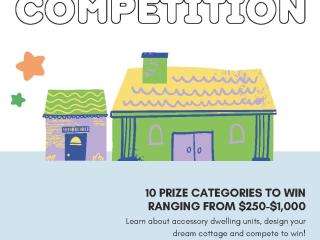 Cover of Backyard Cottage Design Competition booklet.
