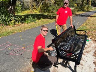 Installing new bench.