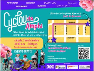 Flyer for Cylcovita -Amphi event (Spanish version)