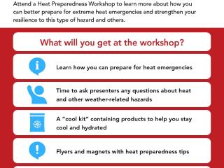 Flyer for emergency preparedness workshop