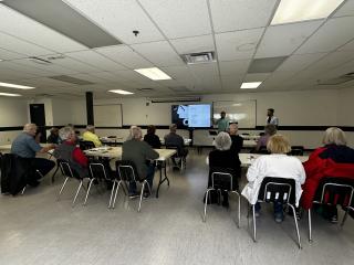 Attendees at digital literacy training.