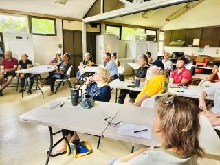 Attendees at disaster preparedness. communications training.