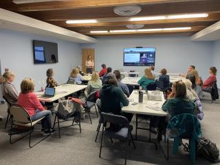 Attendees at presentation on ADU financing.
