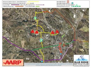 Map of proposed changes to bike infrastructure.