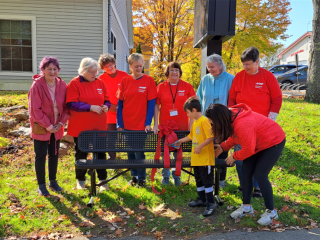 Ribbon cutting event.