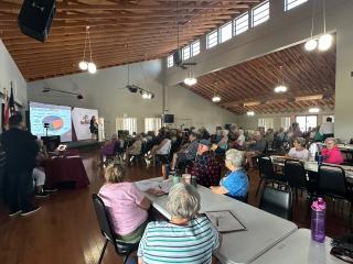 Attendees at community meeting.