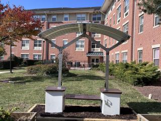 Solar charging station, with wireless internet and bench.