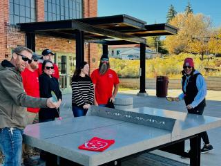 New concrete pingpong table.