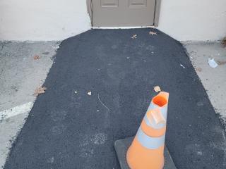 New accessible ramp to warehouse.