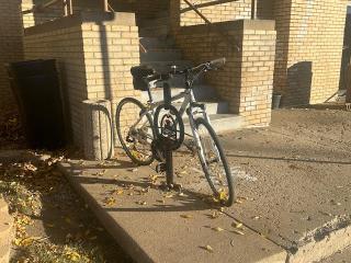 New bike rack in use.