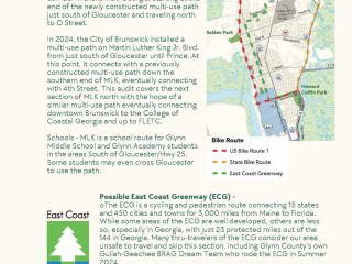 Page from Bike Audit report explaining area selected to audit.