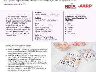 Flyer for digital literacy classes.