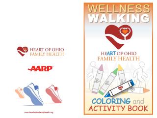 Walking coloring book cover.