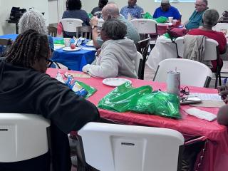 Attendees at digital literacy training.