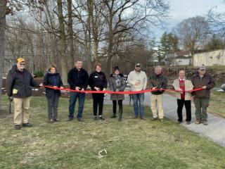 Ribbon cutting event.