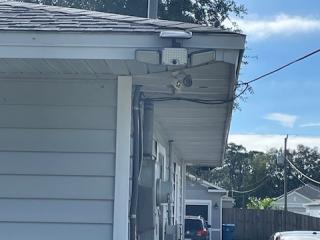 New exterior motion sensor light.